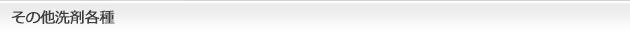 その他洗剤各種