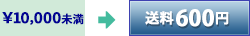 ￥10,000以下　送料600円